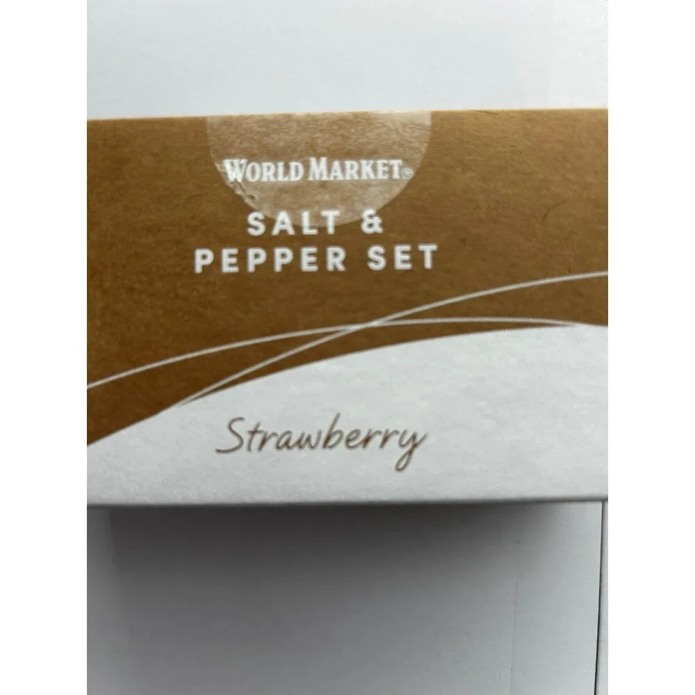 World Market Strawberry Salt and Pepper Shakers
